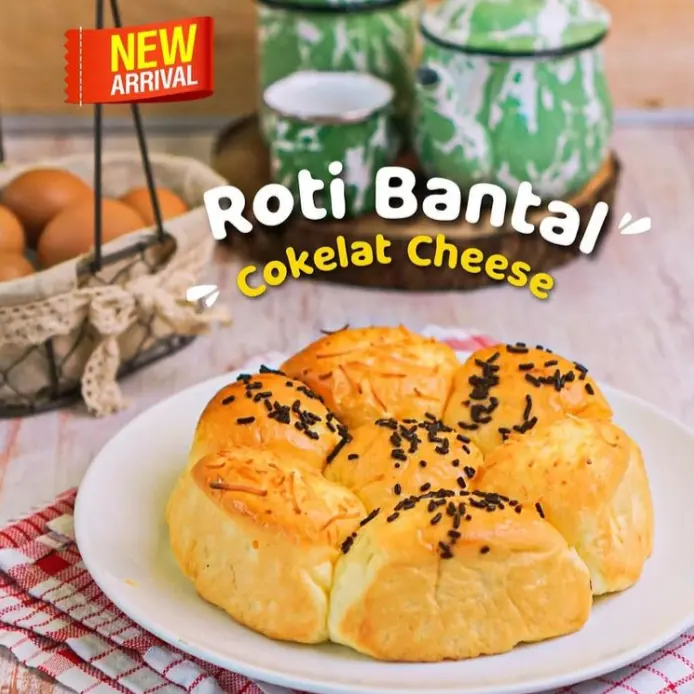 Roti Bantal Cokelat Cheese